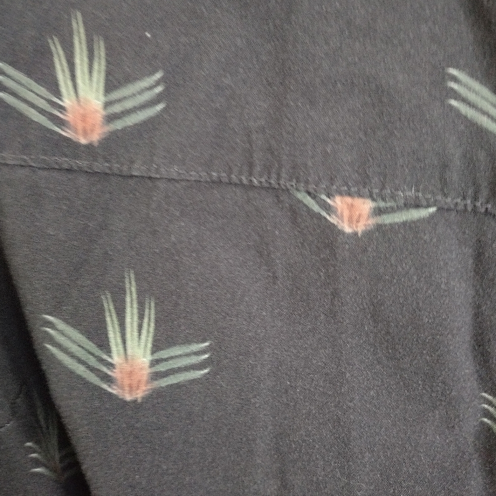 Marine Layer Black Button Down Art Deco Geometric Print Size XS - Picture 11 of 14